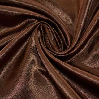 Атлас коричневый шоколадный ш.150