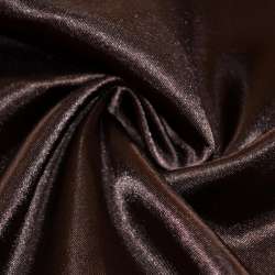Атлас коричневый темный ш.150