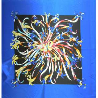 Атлас стрейч сине-черный раппорт в цветы ш.120