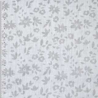Батист деворе белый в цветы ш.150