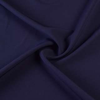 Креп костюмный бистрейч синий темный с фиолетовым оттенком ш.150