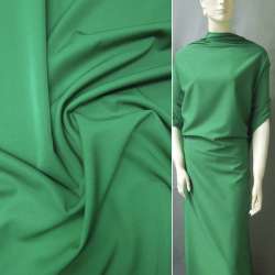 Ткань костюмная бистрейч зеленая темная ш.150