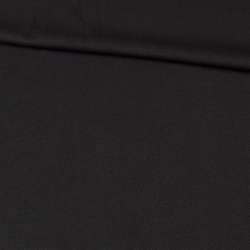 Тканина костюмна бістрейч чорна (виворіт твил) ш.150