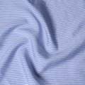 Вискоза голубая в тонкую черно-белую полоску, ш.150