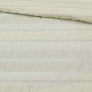 Сорочкова тканина стрейч в смужку, оливкова, ш.127