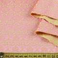 Жаккард стрейч хлопковый розово-салатовый узор ш.133