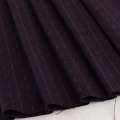 Тканина костюмна фіолетова темна в оливкові штрихи і смужки, ш.150