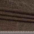 Лен коричнево-черный в структурные штрихи ш.145