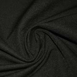Коттон стрейч костюмный черный с коричневым оттенком ш.150