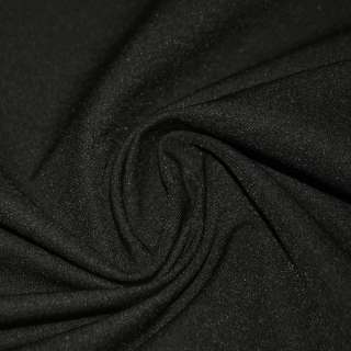 Котон стрейч костюмний чорний з коричневим відтінком ш.150