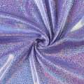 Трикотаж фиолетовый с серебристой голограммой ш.150