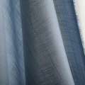 Льон стрейч з бавовною сіро-блакитний ш.145