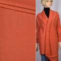 Лоден букле фактурное елочка пальтово-костюмный морковный темный, ш.150