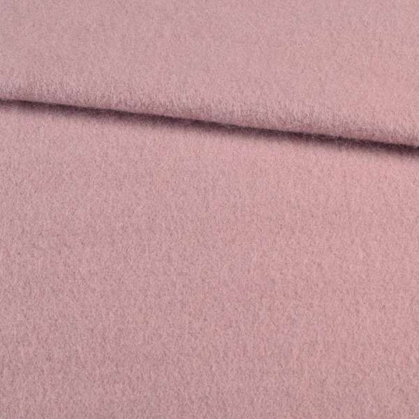Лоден мохер пальтовый розовый с бежевым оттенком, ш.157