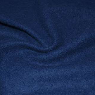 Лоден букле мелкое пальтово-костюмный синий, ш.153