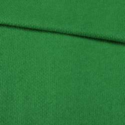 Лоден букле пальтово-костюмный фактурная полоса зеленый яркий, ш.155