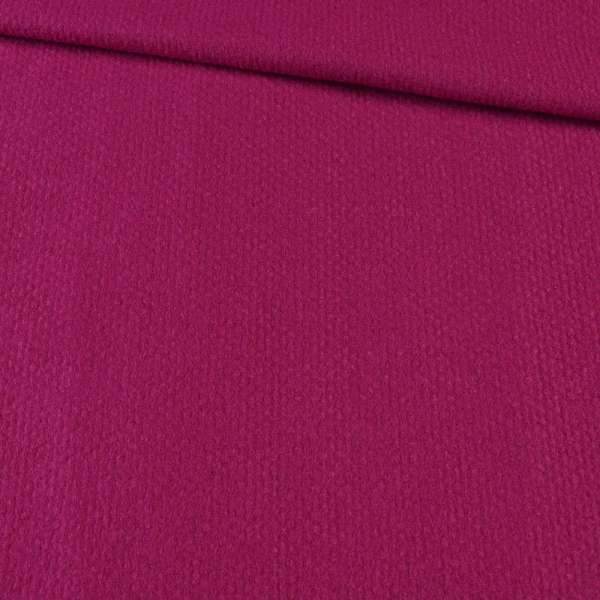 Лоден букле пальтово-костюмный фактурная полоса пурпурный маджента, ш.153