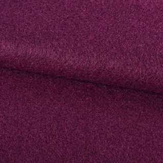 Лоден мохер пальтовый фиолетово-баклажановый, ш.150