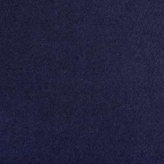 Лоден букле дрібне пальтово-костюмний синій темний, ш.150