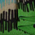 Лоден пальтовый полосы зеленые, оранжевые, черные, голубые, ш.155