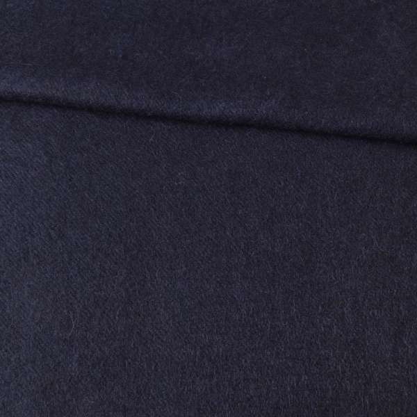 Лоден мохер диагональ пальтовый синий темный, ш.155