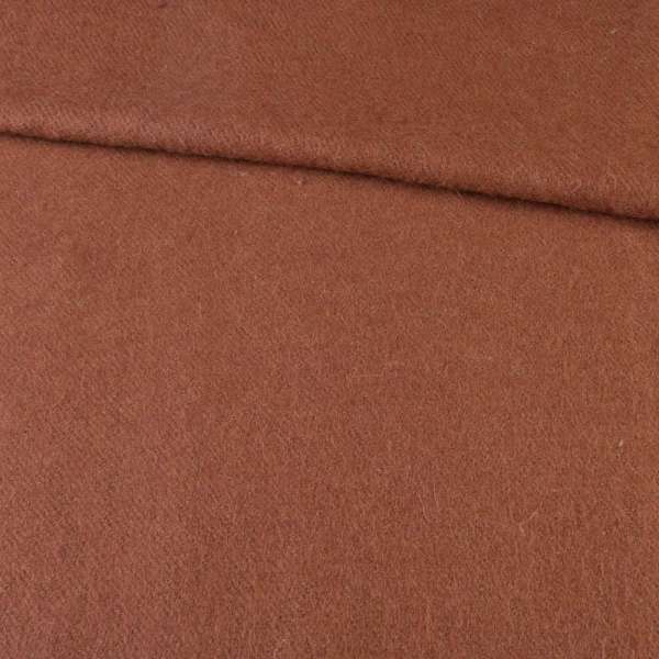 Лоден мохер діагональ пальтовий коричневий, ш.150