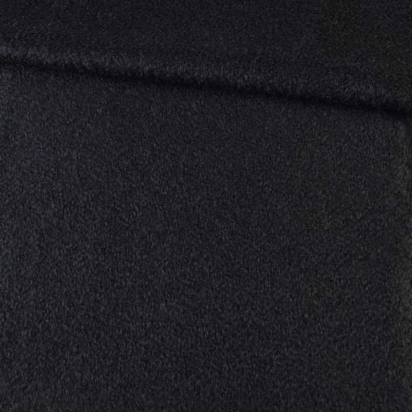 Лоден букле крупное пальтовый с ворсом стриженным черный, ш.150
