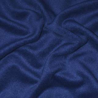Пальтовая ткань с ворсом синяя, ш.150