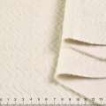 Пальтова тканина з ворсом стриженим ялинка зигзаг молочна, ш.150
