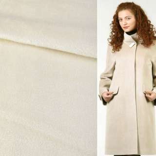 Пальтовая ткань с ворсом белая, ш.160