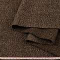 Пальтова тканина з ворсом меланж коричнева,  ш.152
