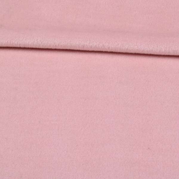 Пальтовая ткань с ворсом розовая светлая ш.150