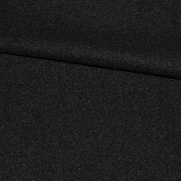 Пальтовая ткань 2-х-стор. черная, ш.150