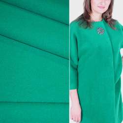 Пальтова тканина 2-х-стор. нефритова зелена, ш.150