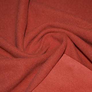 Пальтовая ткань на трикотажной основе терракотово-красная, ш.150
