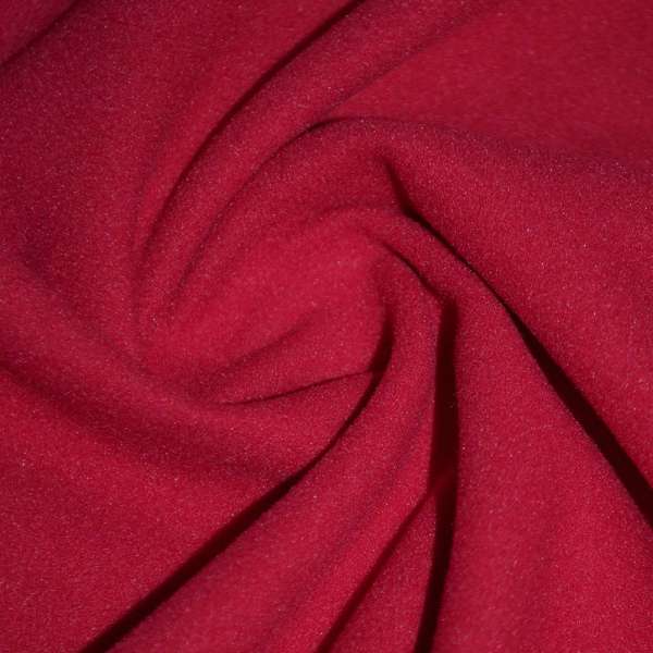 Пальтова тканина на трикотажній основі вишнева, ш.150