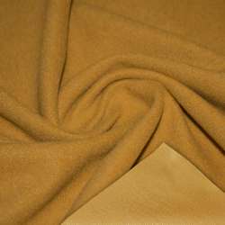 Пальтовая ткань на трикотажной основе мандариновая темная, ш.158