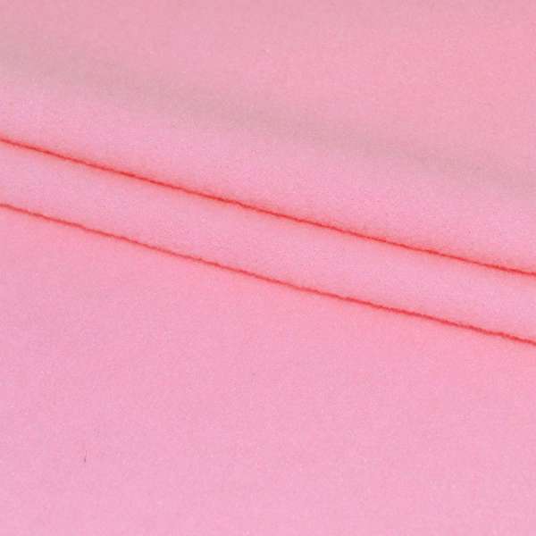 Пальтова тканина на трикотажній основі рожева, ш.155