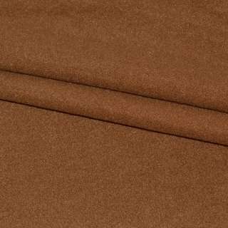 Пальтова тканина на трикотажній основі коричнева, ш.155