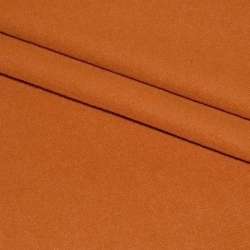 Пальтовая ткань на трикотажной основе оранжево-рыжая, ш.160