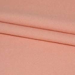 Пальтовая ткань на трикотажной основе розово-персиковая, ш.160