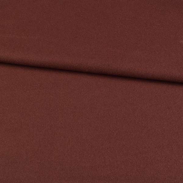 Пальтовий трикотаж коричневий з бордовим відтінком, ш.155