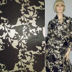 Ткань плащевая камуфляж в коричневые цветы, ш.150