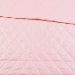 Ткань плащевая стеганая ромбы 7х5 см розовая, ш.150