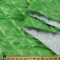 Тканина плащова стьобана ромби 7х5 см зелена, ш.150