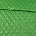 Ткань плащевая стеганая ромбы 7х5 см зеленая, ш.150
