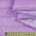 Ткань плащевая стеганая на подкладке полоска 5см сиреневая, ш.150