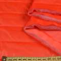 Тканина плащова стьобана на підкладці смужка 5см помаранчева, ш.150