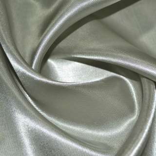 Атлас подкладочный серый с оливковым отливом ш.150