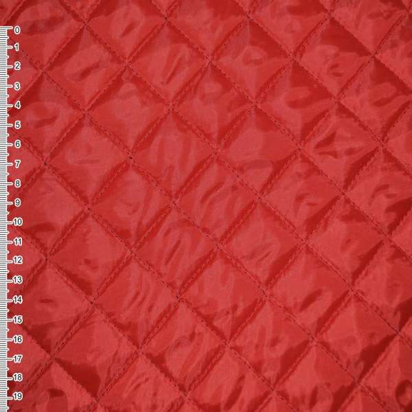 Тканина підкладкова стьобана червона (синтепон 100) ш.150